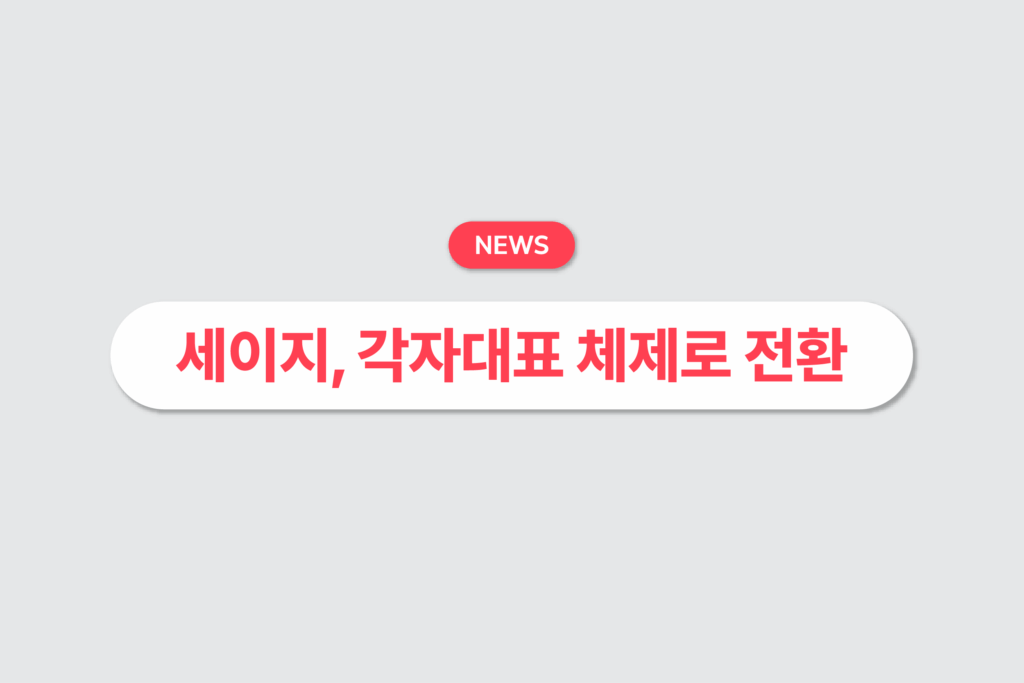 세이지, 박종우∙홍영석 각자대표 체제로 전환