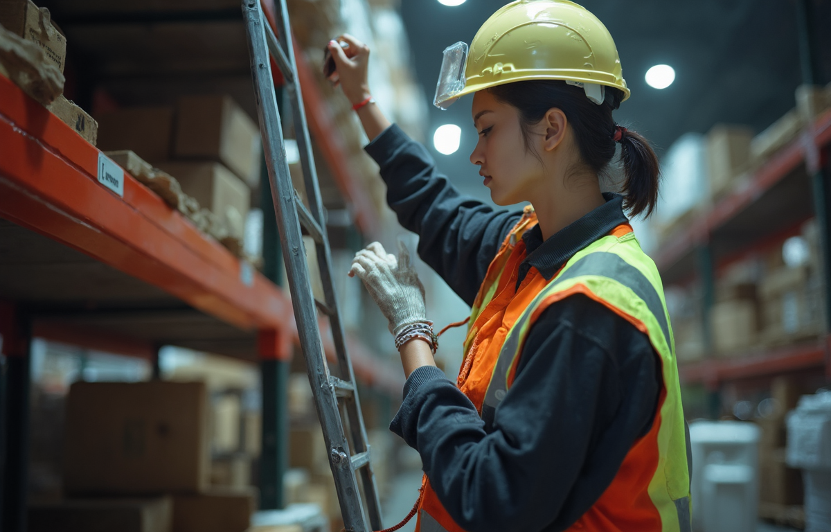 이동식 사다리 사용 시 안전작업 규칙