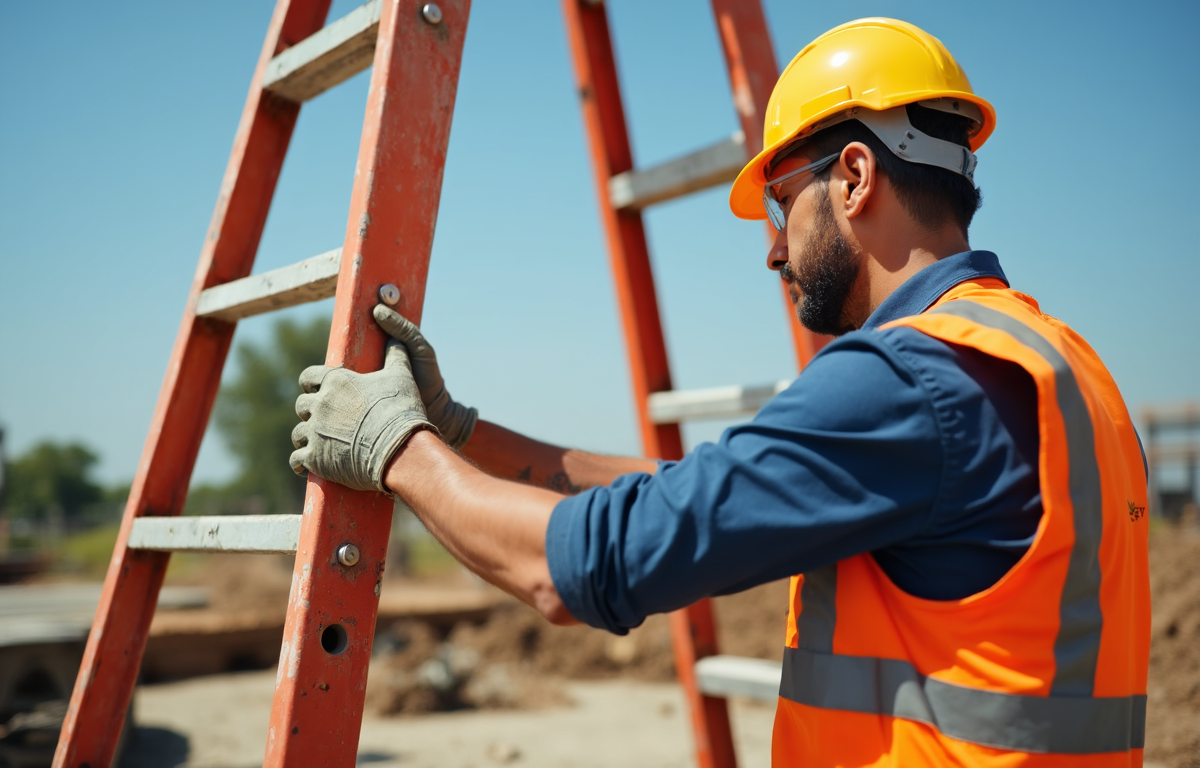 사다리 추락 사고 예방을 위한 안전 수칙