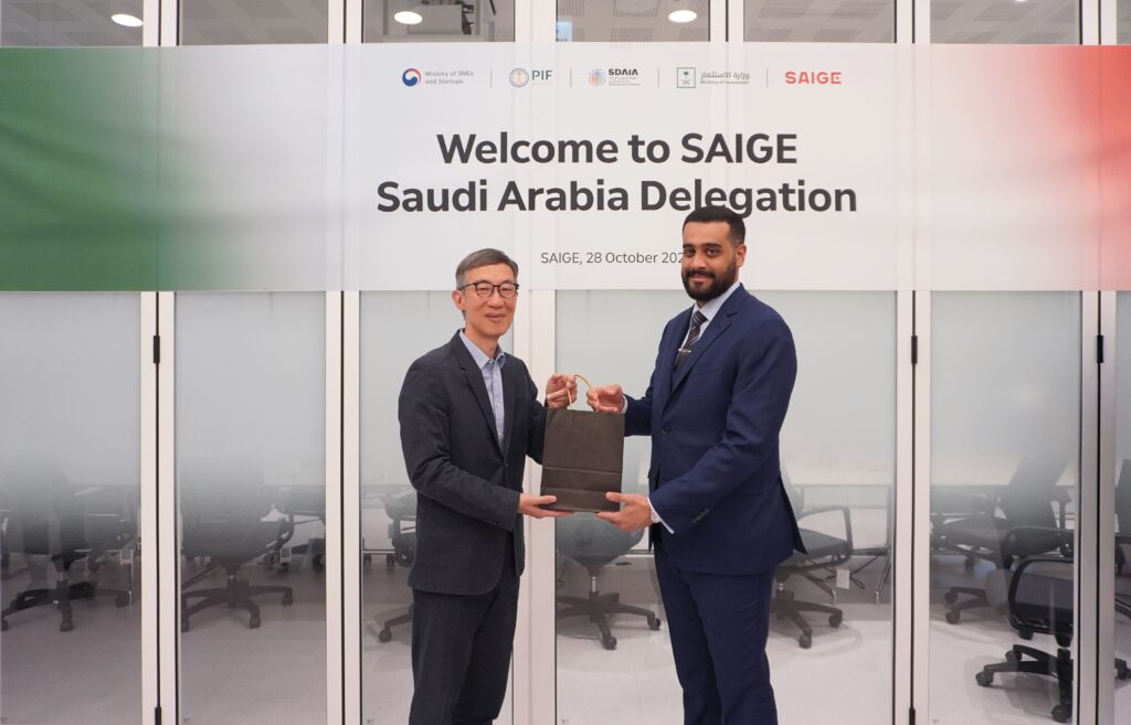 세이지, 사우디 정부 사절단 초청 AI 기술 시연 및 협력 방안 논의