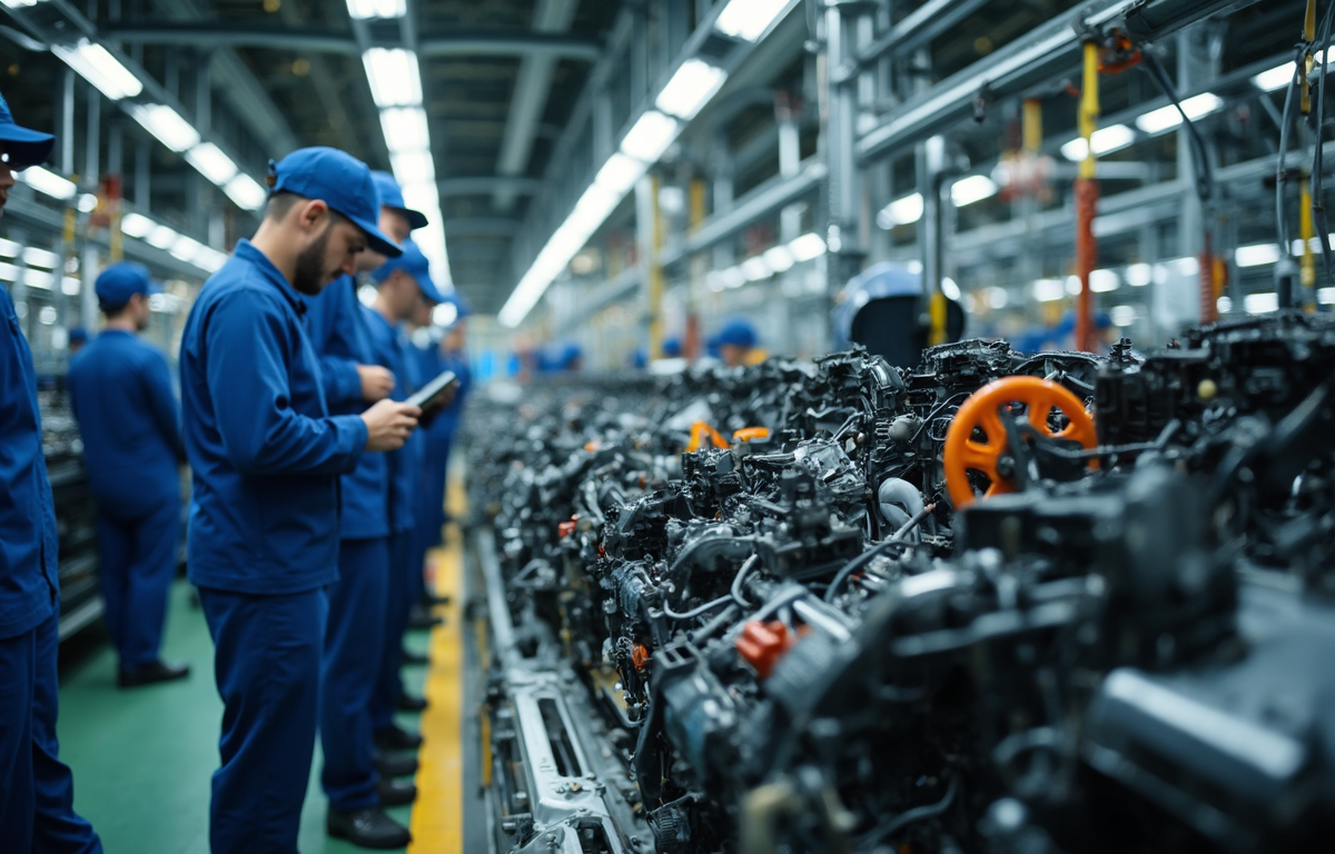 자동차 생산 공정의 주요 단계