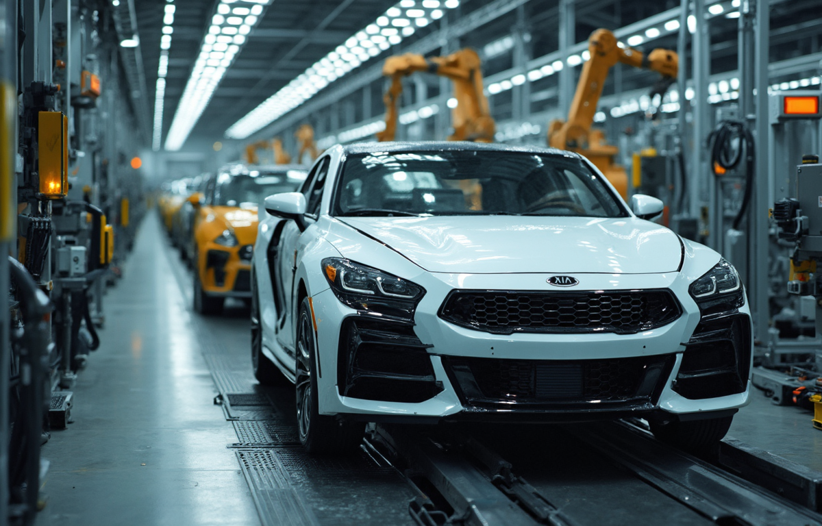기아 자동차 생산 공정의 주요 단계