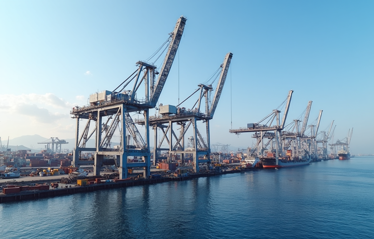 항만 크레인의 종류와 기술 발전